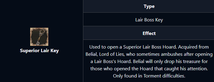 superior lair key diablo 4